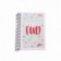 Mini Agenda Escolar Espiral Infantil Com 96 Folhas Branca
