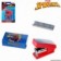 Kit Mini Grampeador Spider man + 500 Grampos Escolar