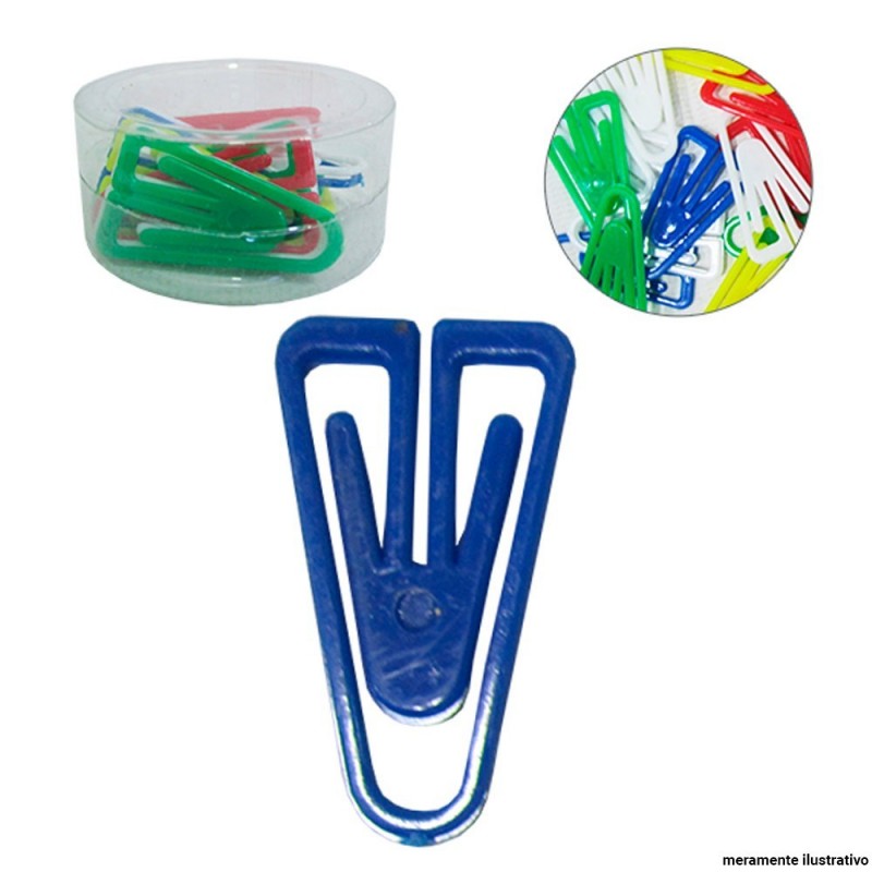 Clips De Plástico 14 Peças Coloridas No Atacado