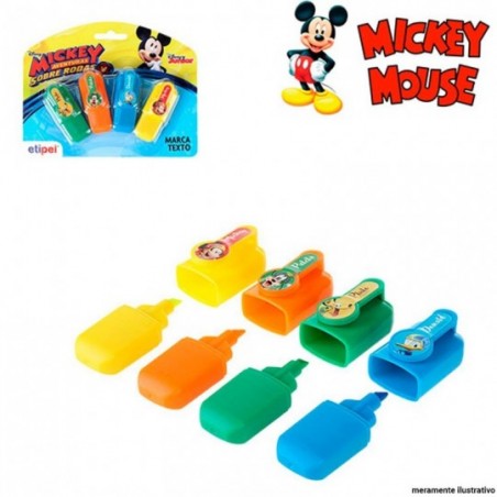 Kit Marca Texto Infantil 4 Peças Mickey Mouse Etipel