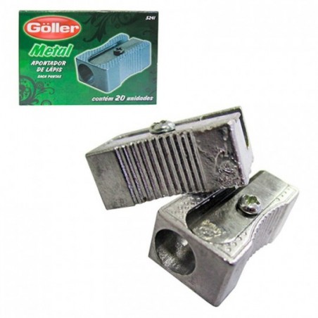 Kit Apontador Metal 20 Peças Goller No Atacado