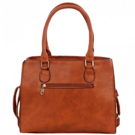 Bolsa Feminina Estruturada Duas Repartições Detalhes Florais