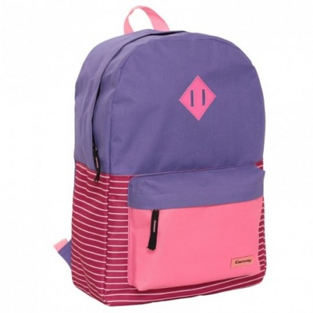 Mochila Juvenil Feminina Escolar Listras Alto Relevo Convoy