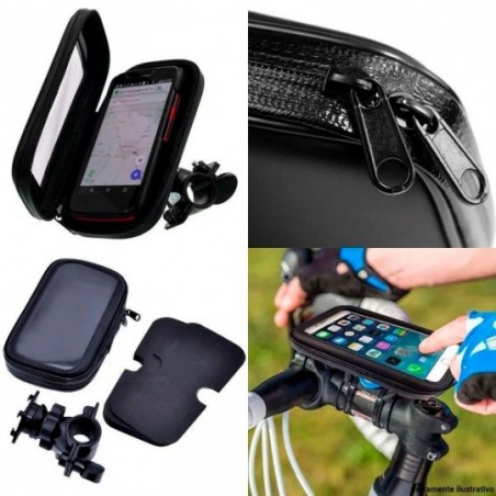 Suporte Articulado Capa Prova D' Água Moto Bike