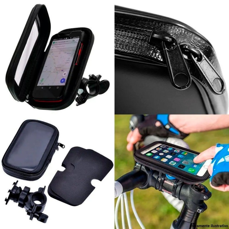 Capa Suporte Impermeável De Celular Para Moto Bike