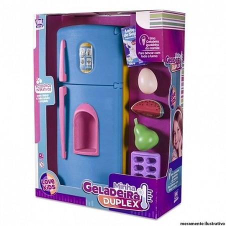 Geladeira Duplex Infantil 10 Peças Zuca Toys No Atacado