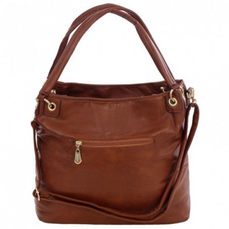 Bolsa Feminina Hobo Luxo Texturizada Com Tachas E Tassel