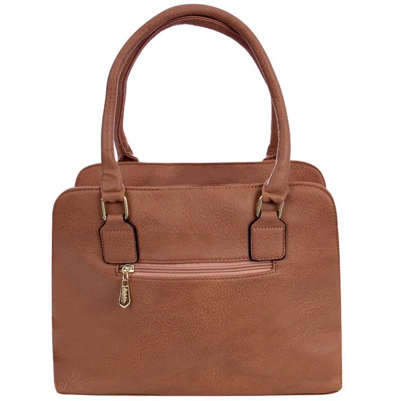 Bolsa Feminina Ombro Média Tachas Cravejadas E Tassel