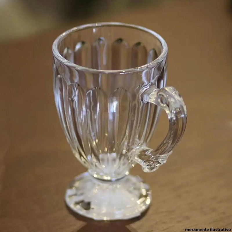 Xícara Taça Para Café Cristal Vidro 100 Ml