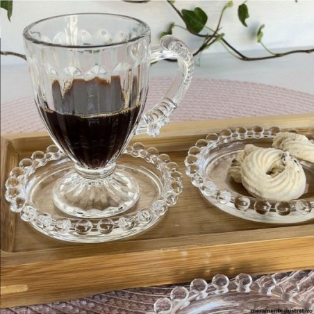 Xícara Taça Para Café Cristal Vidro 100 Ml