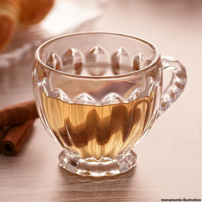 Xícara De Café Vidro Cristal Lyor Lile 200 ML