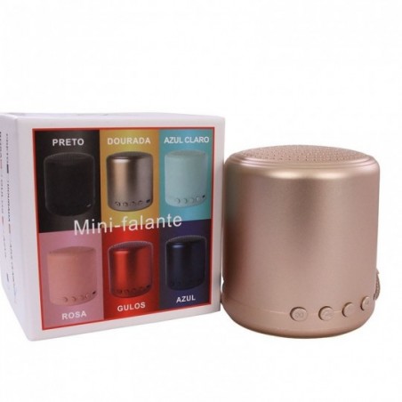 Caixa De Som Colorida Bluetooth TF Auxiliar Altomex AL-6889