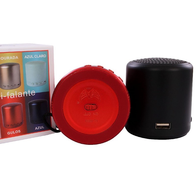 Caixa De Som Colorida Bluetooth TF Auxiliar Altomex AL-6889