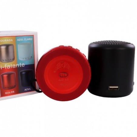 Caixa De Som Colorida Bluetooth TF Auxiliar Altomex AL-6889