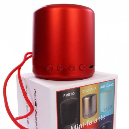 Caixa De Som Colorida Bluetooth TF Auxiliar Altomex AL-6889