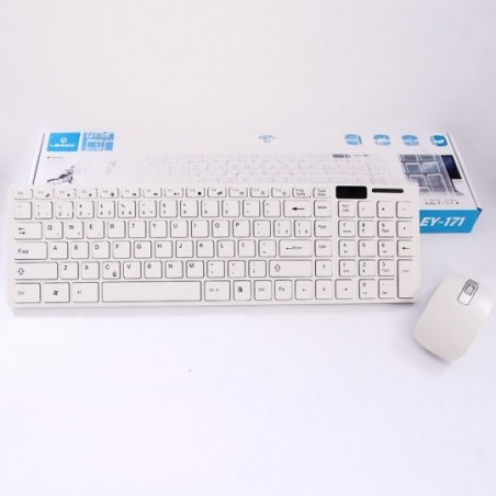 Wireless S/ Fio Mouse Ergonômico + Teclado Lehmox LEY-171