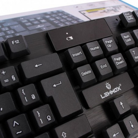 kit Teclado/Mouse S/Fio Wireless Preto À Pilha Lehmox Ley-176