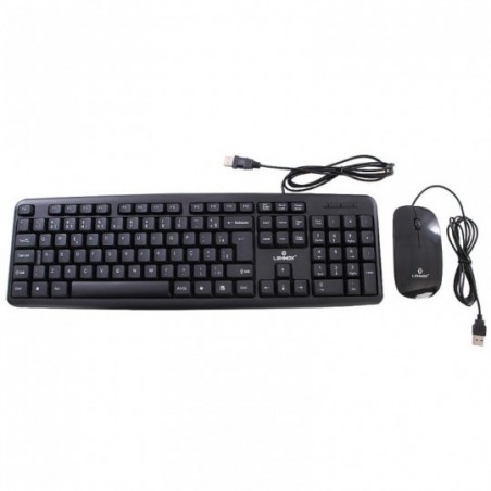 Kit Teclado + Mouse Ergonômico USB 2.0/1.1 Com Fio Lehmox