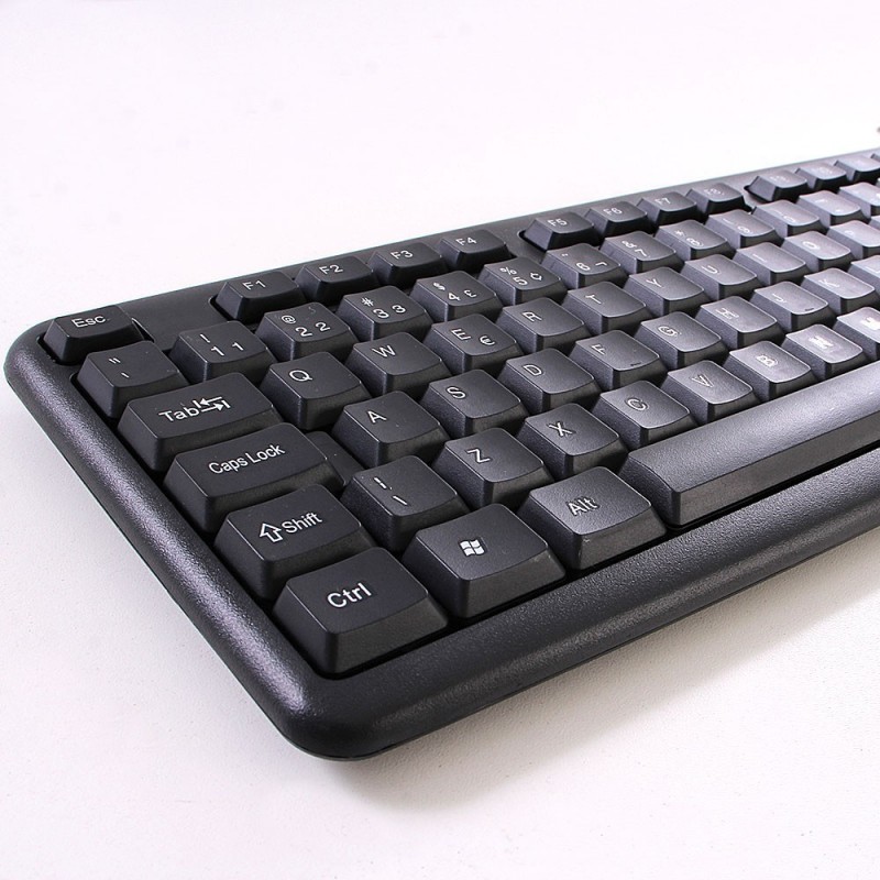 Kit Teclado + Mouse Ergonômico USB 2.0/1.1 Com Fio Lehmox