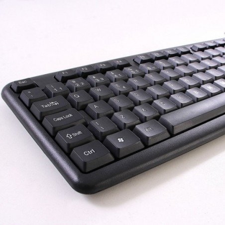 Kit Teclado + Mouse Ergonômico USB 2.0/1.1 Com Fio Lehmox