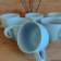 Xícara Porcelana De Café Lisa Azul 95 Ml No Atacado