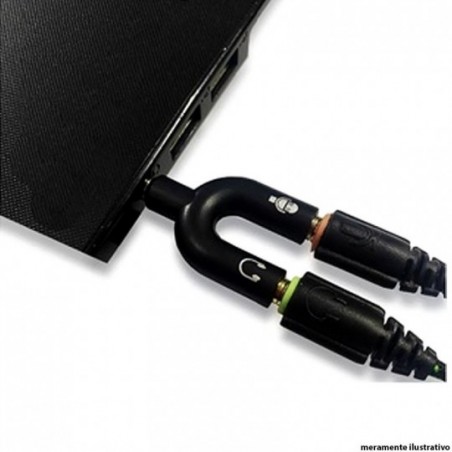 Adaptador Splitter P3 Headset Fone Microfone P2 X P3 Áudio