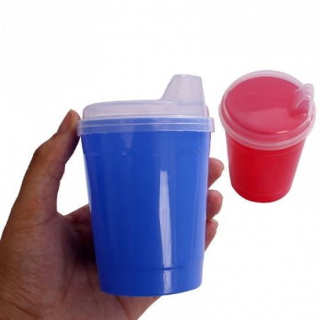 Kit Copo Infantil Chuquinha Bico 2 Peças Colorido ErcaPlast