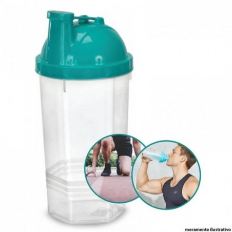 Shakeira Plástica C/ Tampa 650 Ml ErcaPlast No Atacado