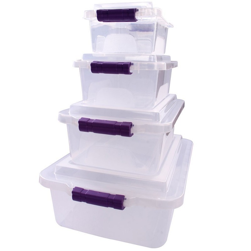 Conjunto 4 Caixas Organizadoras Mulituso ErcaPlast Atacado