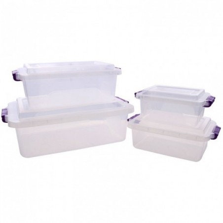 Conjunto 4 Caixas Organizadoras Mulituso ErcaPlast Atacado