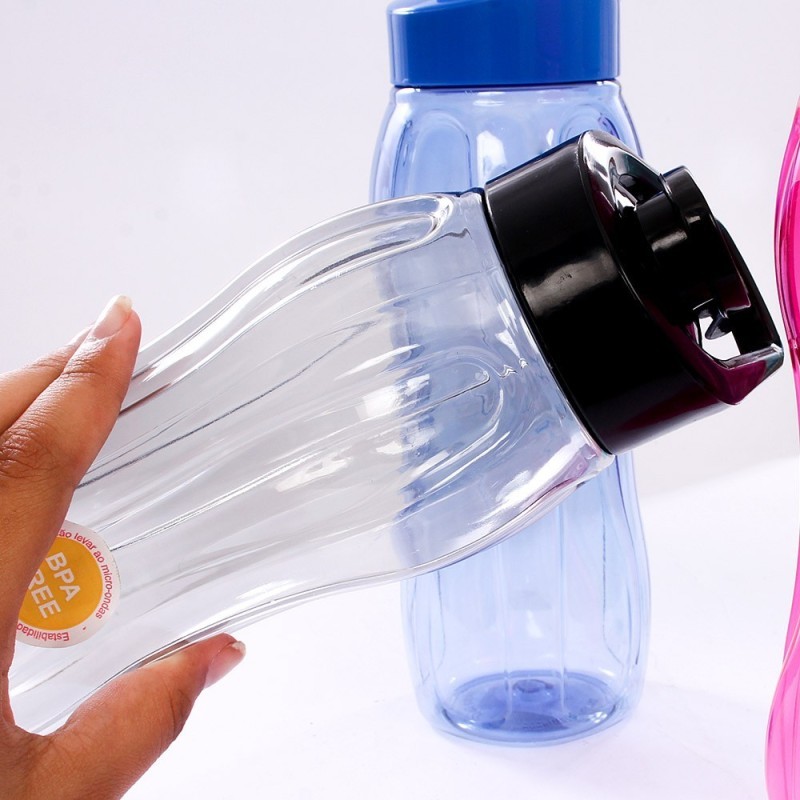 750 Ml Alça Mão Transcolor Média Garrafa Squeeze Plasduran