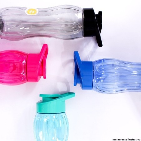 750 Ml Alça Mão Transcolor Média Garrafa Squeeze Plasduran