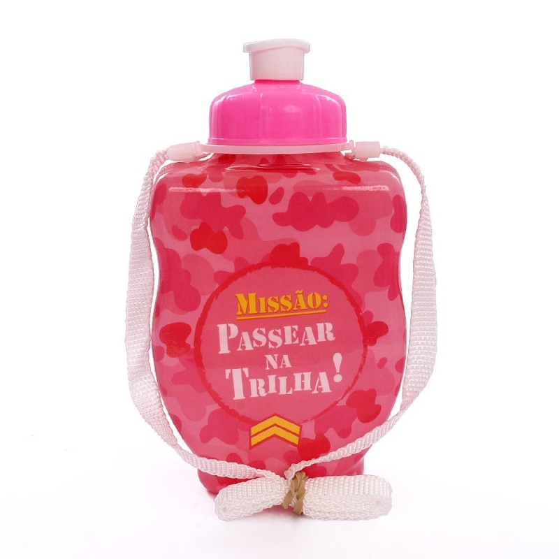 420 Ml Infantil Garrafa Camuflada Meninas Squeeze Plasduran