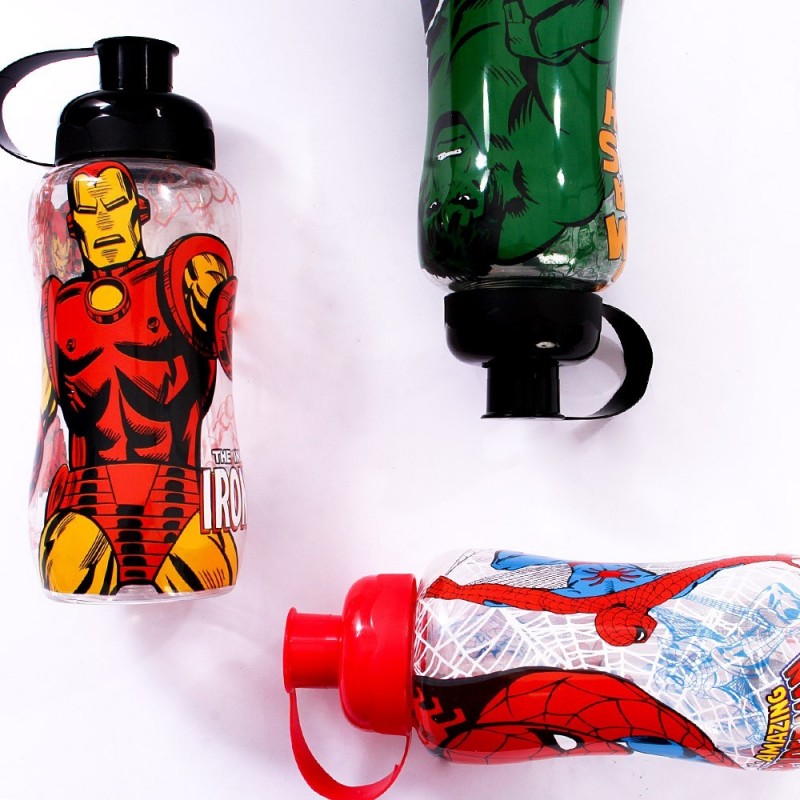 550 Ml Gelo Garrafa Squeeze Heróis Marvel Plasduran Atacado