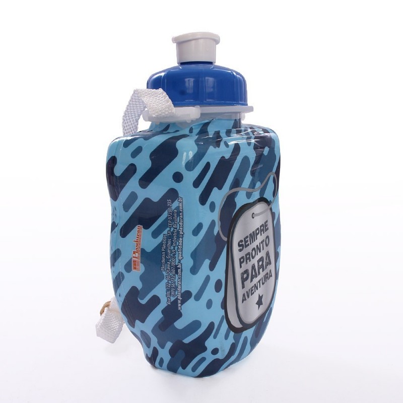 420 Ml Infantil Garrafa Camuflada Meninos Squeeze Plasduran