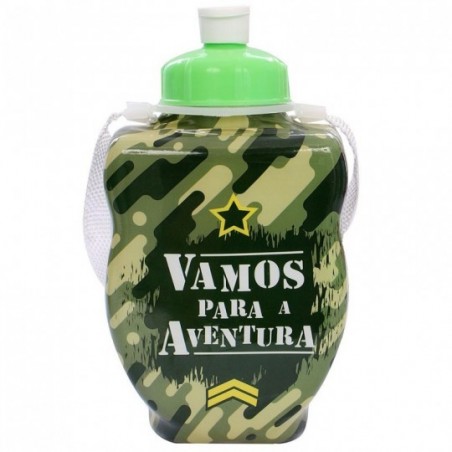 420 Ml Squeeze Infantil C/ Alça Camuflada Plasduran Atacado