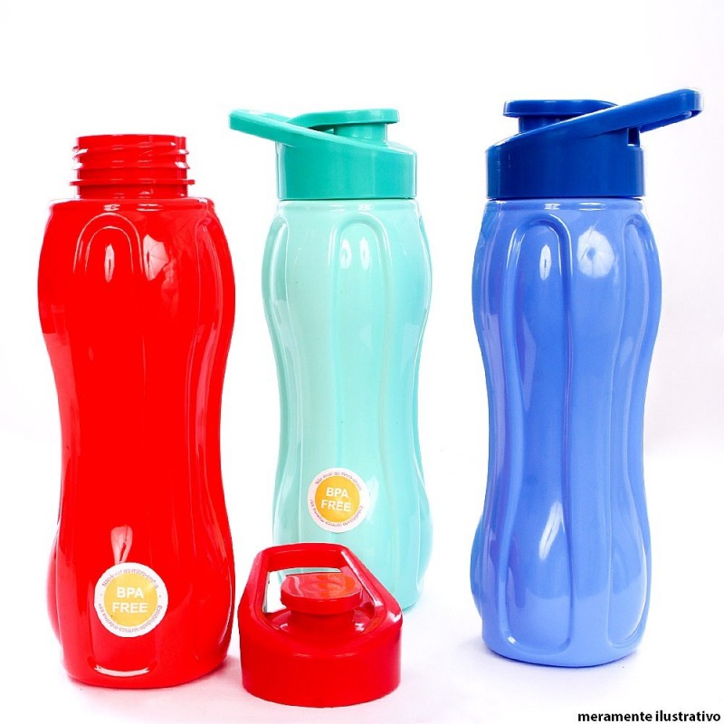 750 Ml C/ Alça Mão Squeeze Grande Garrafa Água Plasduran