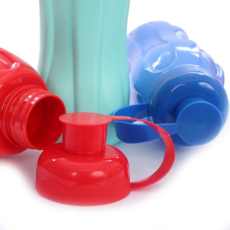 600 Ml Garrafa Média Squeeze Colorida Plasduran No Atacado