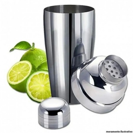 Coqueteleira Shakeira Tampa Dosadora Aço Inox 750ml Wellmix