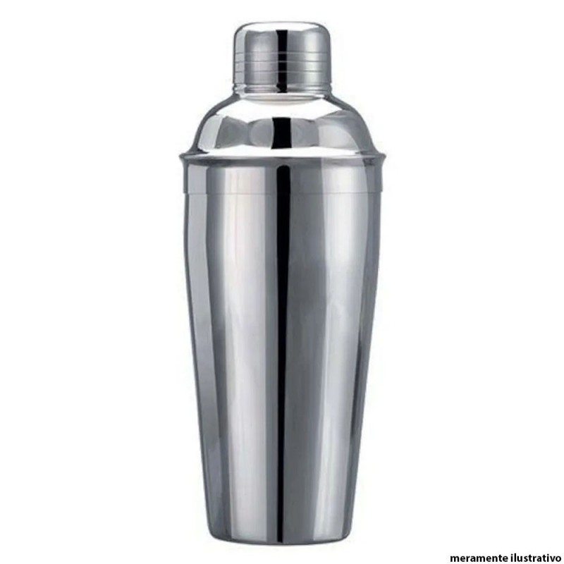 Coqueteleira Shakeira Tampa Dosadora Aço Inox 750ml Wellmix