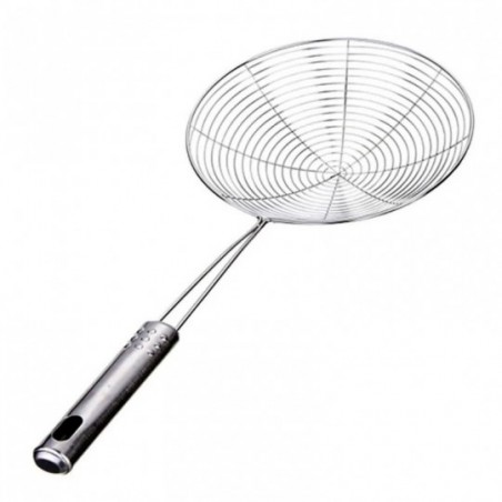Escumadeira Grande Aço Inox P/ Fritura 35 Cm Wellmix