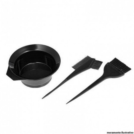 Kit Tintura De Cabelo C/ Pincel Recipiente Pente Ease Care