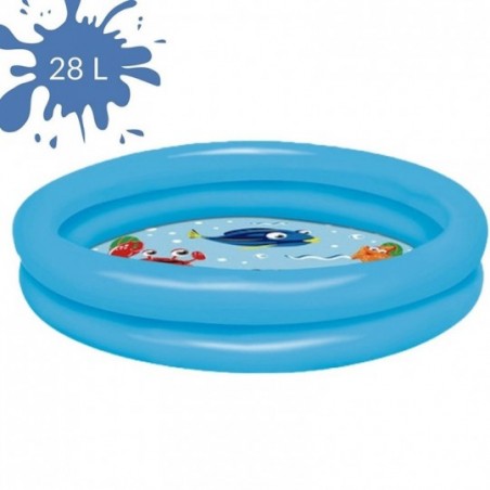 Piscina Inflável 2 Anéis 28 Litros 12,5x61 Cm Summer Fun