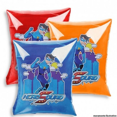 2 Peças Boia Braço Infantil Meninos Hero Squard Cm Wellmix