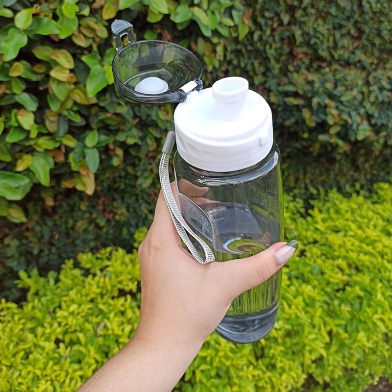 Garrafa Squeeze Plástica C/ Alça 600 Ml Wellmix No Atacado