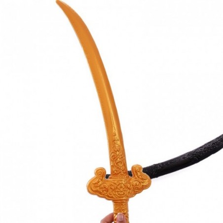 Espada Dourada Piratas Caribe Com Capa 52 Cm No Atacado