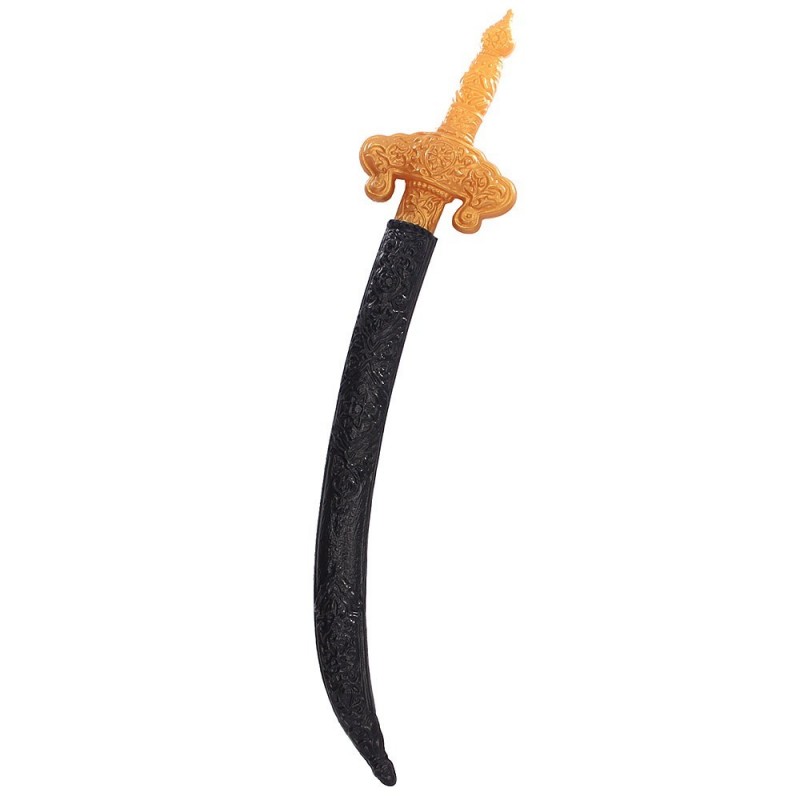 Espada Dourada Piratas Caribe Com Capa 52 Cm No Atacado