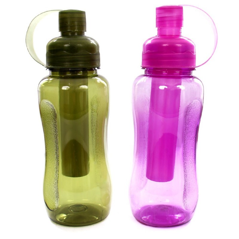 Garrafa Squeeze De Àgua C/ Tubo De Gelo 600 Ml Wellmix