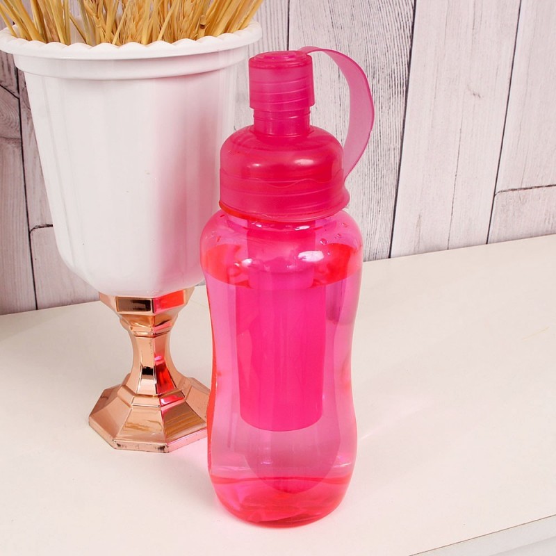 Garrafa Squeeze De Àgua C/ Tubo De Gelo 600 Ml Wellmix