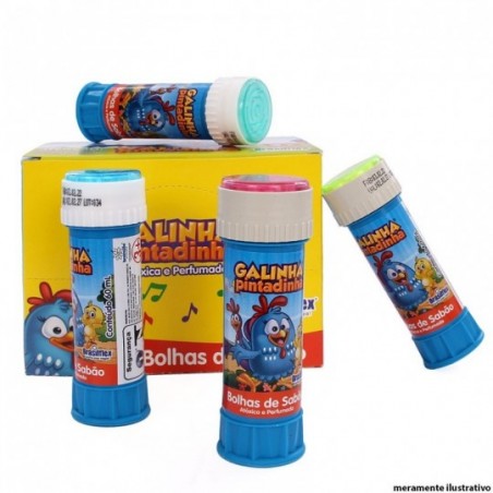 12 Peças Bolhas De Sabão Galinha Pintadinha C/ Labirinto